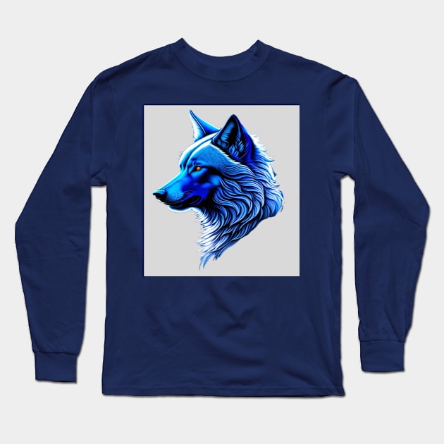 Aggressive Apex: The Satanic Wolf Long Sleeve T-Shirt by Creativehub